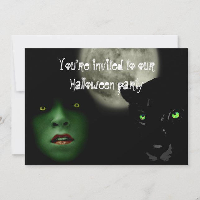 Anúncio do partido do Dia das Bruxas (Frente)