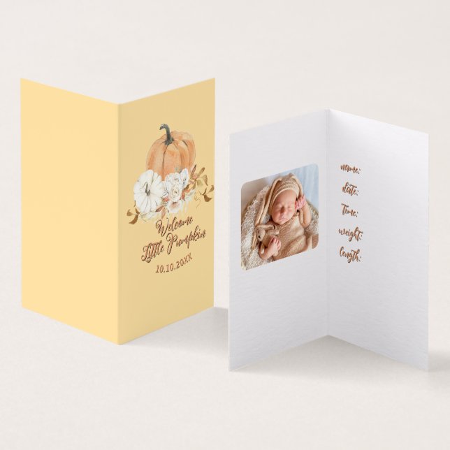 Anúncio do Pastel Orange Little Pumpkin Baby (Interior e exterior)