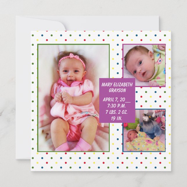 Anúncio do Rainbow Dots Baby (Frente)