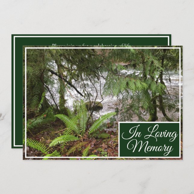 Anúncio do Serviço Memorial do Rio Floresta (Frente/Verso)