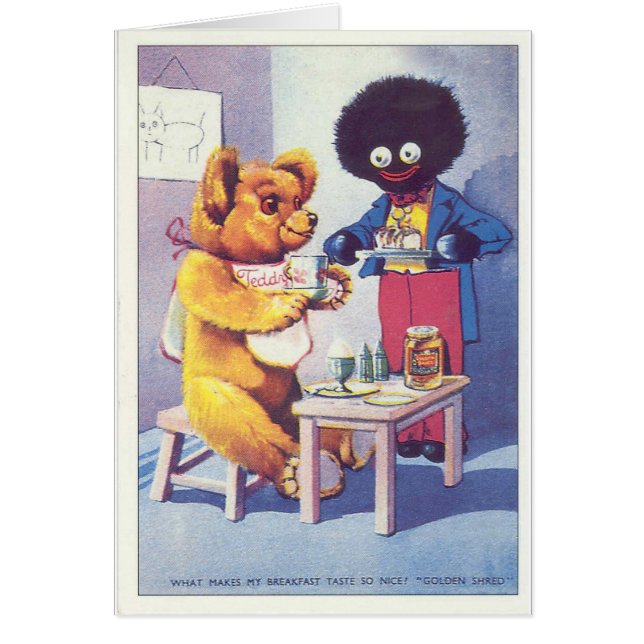 Anúncio Do Urso De Teddy Do Ouro Vintage (Frente)