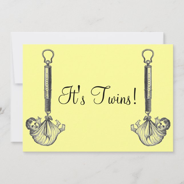 Anúncio do Vintage Twin Baby (Frente)