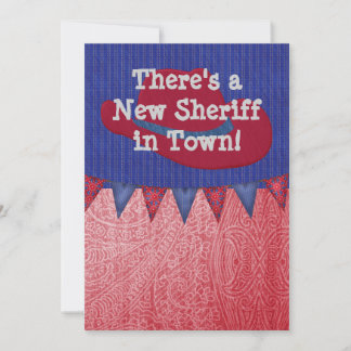 Anúncio do xerife do cowboy ocidental