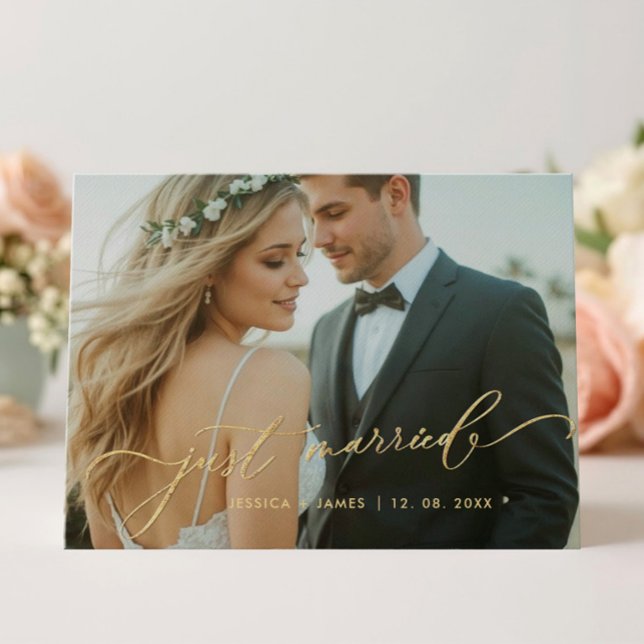 Anúncio Dobrado de Foto de Casamento Recém-Casados (Criador carregado)