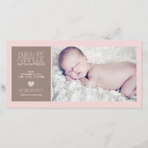Anúncio doce do nascimento do bebé da foto do