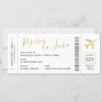 Documento de Embarque del Avión Reserva la Fecha