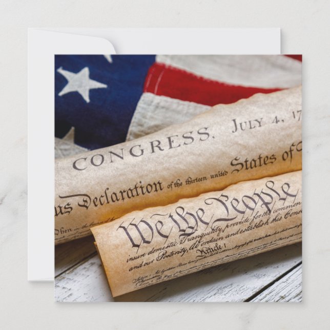 Anúncio Documentos fundadores dos EUA (Frente)
