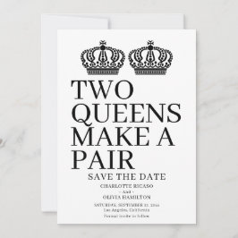 Anúncio Dois Queens Fazem Um Casamento Lésbico De Gay Par