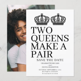 Anúncio Dois Queens Fazem Um Casamento Lésbico De Gay Par