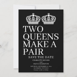 Anúncio Dois Queens Fazem Um Casamento Lésbico De Gay Par