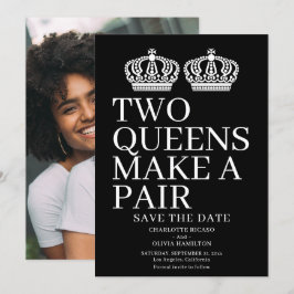 Anúncio Dois Queens Fazem Um Casamento Lésbico De Gay Par