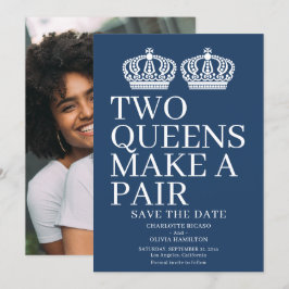 Anúncio Dois Queens Fazem Um Casamento Lésbico De Gay Par