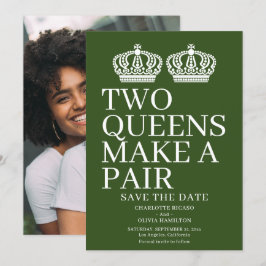 Anúncio Dois Queens Fazem Um Casamento Lésbico De Gay Par