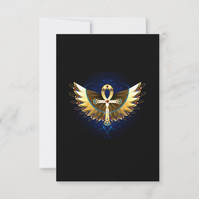 Anúncio Dourada Ankh com Asas (Frente)