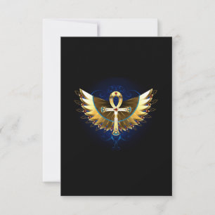 Anúncio Dourada Ankh com Asas