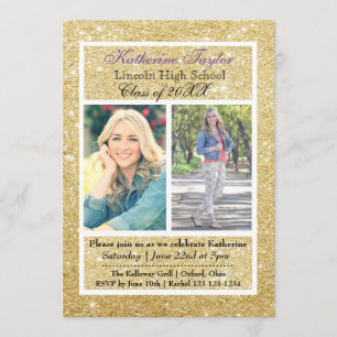 Anúncio Dourado de gradação de brilho 2 Fotos