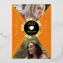 Anúncio Dourado de gradação geométrica