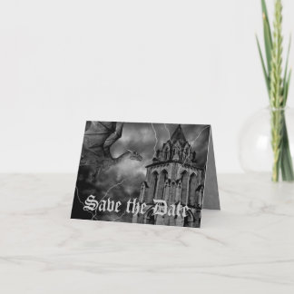 Anúncio Dragão de casamento do tema fantasia Salve a Data
