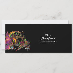 ANÚNCIO DRAGO / DRAGÃO DE FANTASIA EM OURO ROSA ROXO PRETO