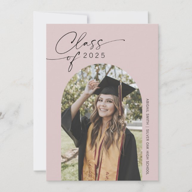 Anúncio Dusty Pink, graduação simples de fotos arquivadas (Frente)