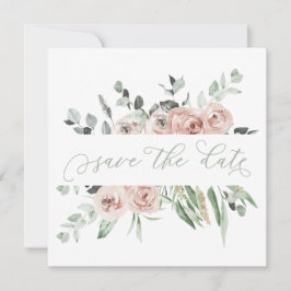 Anúncio Dusty Rosa Greenery Eucalyptus Guarde a Data