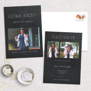 Anúncio e Convite de Formando de Grau de Enfermage