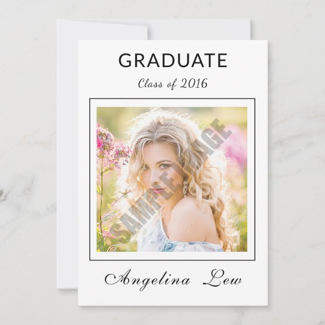 Anúncio e Convite para Graduação de mais velho (Frente)