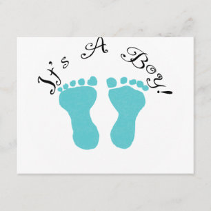 Anúncio É pegadas de um azul do menino