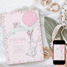 É um coelhinho de garota com gravidez no balão