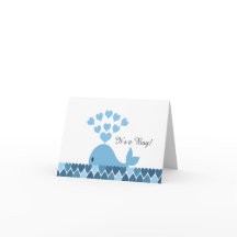 É um menino! Baleia branca