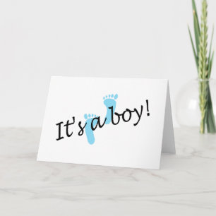 Anúncio É um menino (pés azuis)