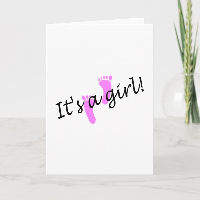 Anúncio É uma garota (pés cor de rosa) (Frente)