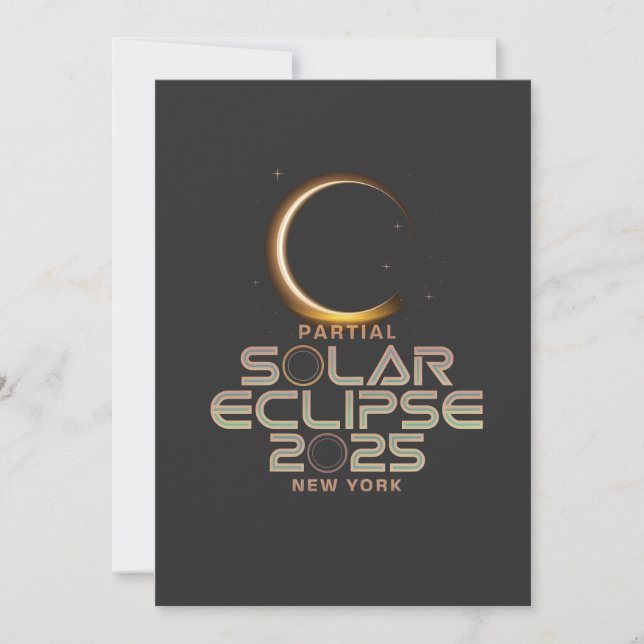 Anúncio Eclipse Solar Parcial 2025 Astronomy Event (Frente)