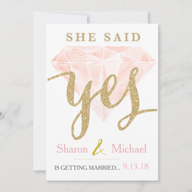 Anúncio Ela disse sim, Link Diamond (Frente)