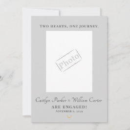 Anúncio Elegant Equestrian Engagement Announcement Card
