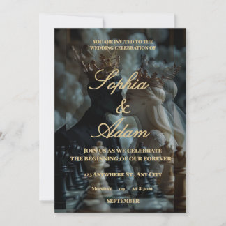 Anúncio Elegant Royal Wedding Invitation