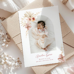 Anúncio Elegante Boho Floral Baby Girl