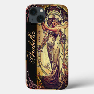 Anúncio elegante da mulher Art nouveau