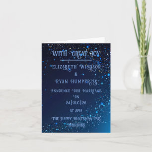 Anúncio Elegante Design de Sparkle Verde para Casamento