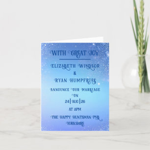 Anúncio Elegante Design de Sparkle Verde para Casamento