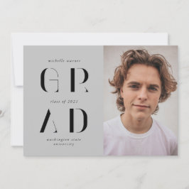 anúncio elegante do formando de script moderno