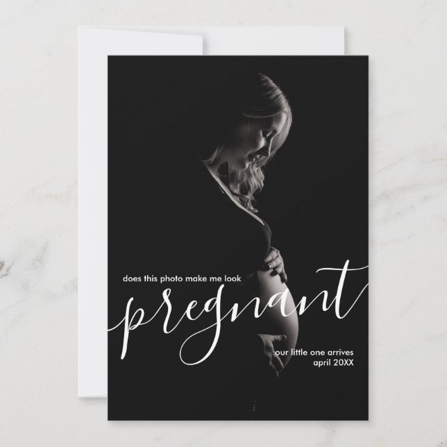 Anúncio Elegante Esta Foto Me Faz Parecer Grávida (Frente)