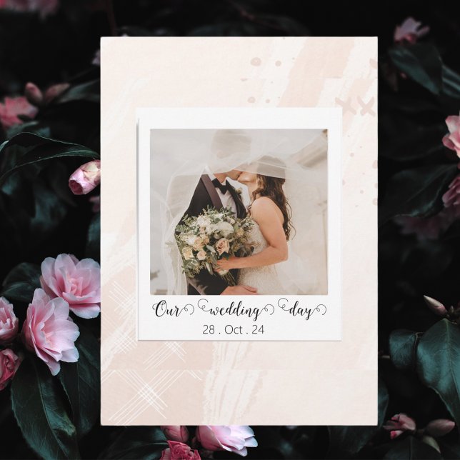 Anúncio Elegante Foto de Casamento Personalizada (Criador carregado)