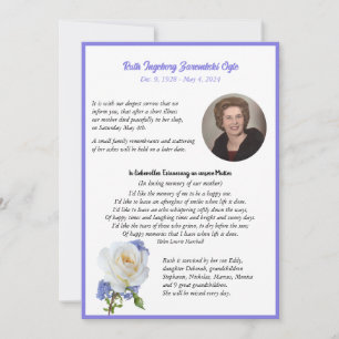 Anúncio Elegante Quadro de Foto de Rosa da Morte 