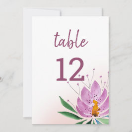 Anúncio Elegante Romântico Violeta Lotus Watercolor Art