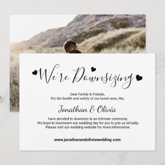 Anúncio Elegante Script Redução de Casamento Foto Menor