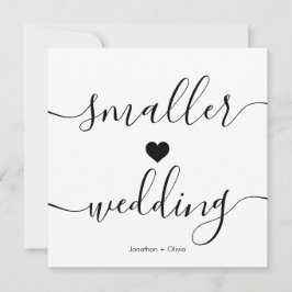 Anúncio Elegante Script Simplificando Casamento Menor Anún