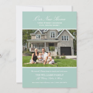 Anúncio Elegante Seafoam Nossa Nova Casa Foto