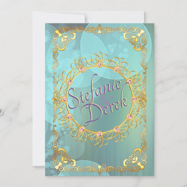 Anúncio Elegantes Bolhas de Teal Suave (Frente)