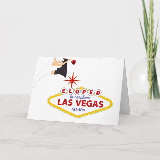 Anúncio ELOPED IN FABULOUS LAS VEGAS Card (Frente)